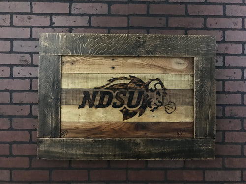 NDSU Logo Framed Artist Proof