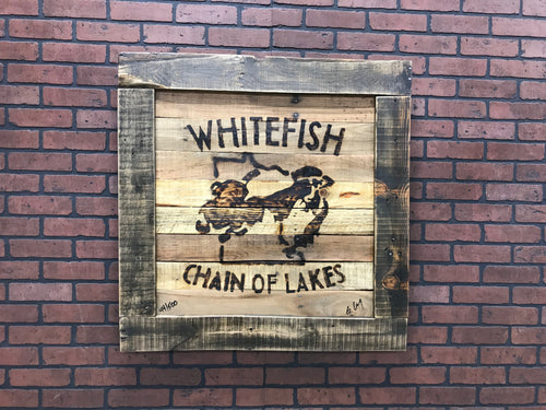 Whitefish Chain of Lakes Framed Art