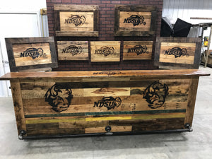 10' NDSU BISON Reclaimed Bar