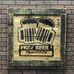 Free Beer Tomorrow Framed Art