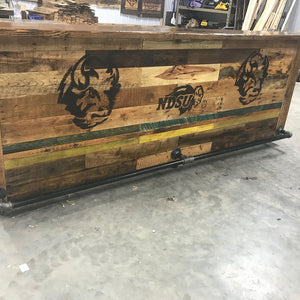 10' NDSU BISON Reclaimed Bar