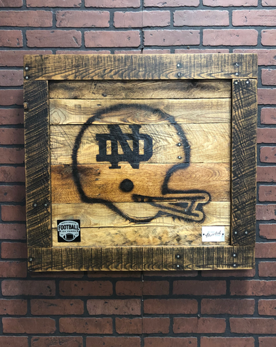 UND 125 Years of Football Framed